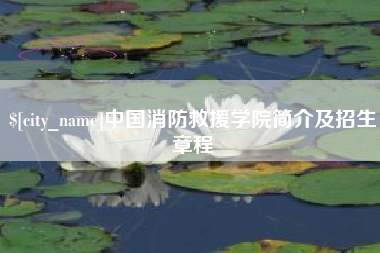 柳林中国消防救援学院简介及招生章程