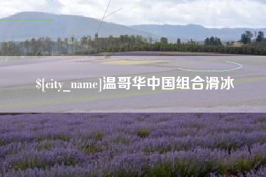 柳林温哥华中国组合滑冰