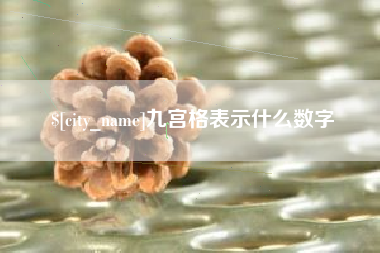 柳林九宫格表示什么数字