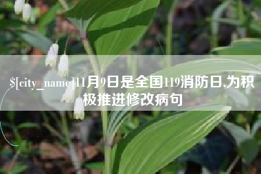 柳林11月9日是全国119消防日,为积极推进修改病句