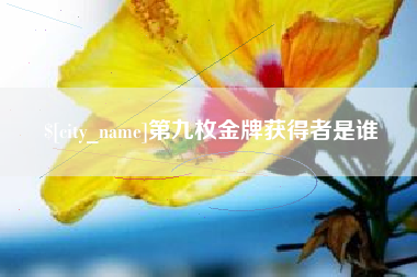 柳林第九枚金牌获得者是谁