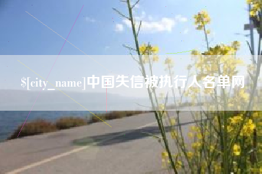 柳林中国失信被执行人名单网