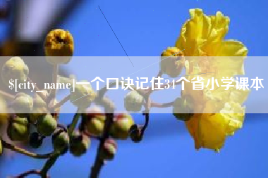 柳林一个口诀记住34个省小学课本