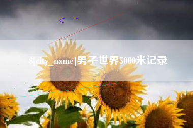 柳林男子世界5000米记录