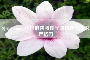 柳林中国消防救援学院对视力要求严格吗