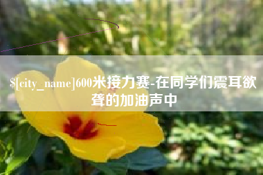 柳林600米接力赛-在同学们震耳欲聋的加油声中