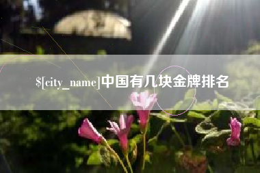 柳林中国有几块金牌排名