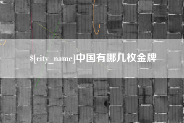 柳林中国有哪几枚金牌