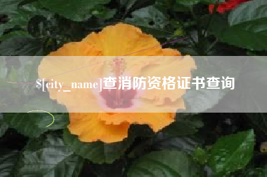 柳林查消防资格证书查询