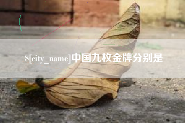 柳林中国九枚金牌分别是