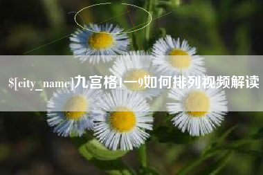 柳林九宫格1一9如何排列视频解读