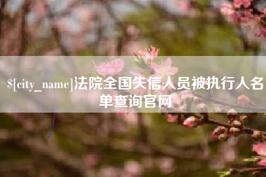 柳林法院全国失信人员被执行人名单查询官网
