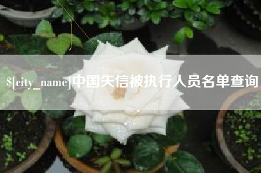 柳林中国失信被执行人员名单查询