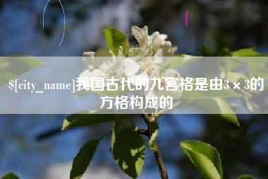 柳林我国古代的九宫格是由3×3的方格构成的
