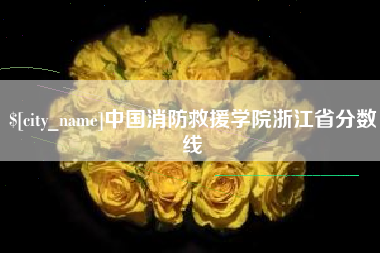 柳林中国消防救援学院浙江省分数线