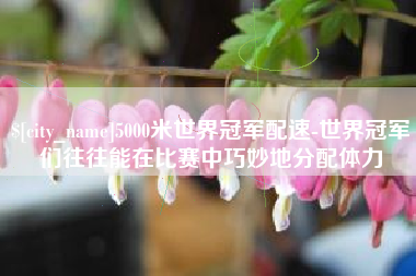 柳林5000米世界冠军配速-世界冠军们往往能在比赛中巧妙地分配体力