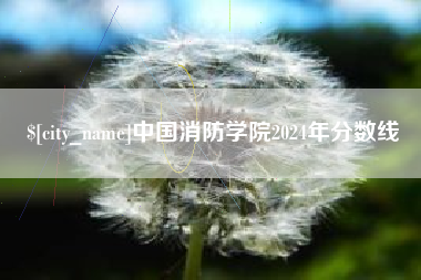 柳林中国消防学院2024年分数线