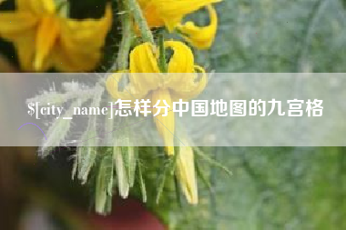 柳林怎样分中国地图的九宫格
