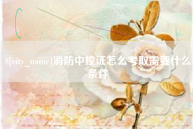 柳林消防中控证怎么考取需要什么条件