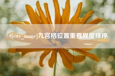 柳林九宫格位置重要程度排序