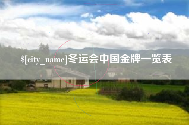 柳林冬运会中国金牌一览表