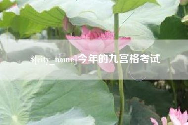 柳林今年的九宫格考试