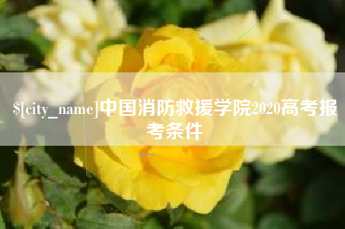 柳林中国消防救援学院2020高考报考条件