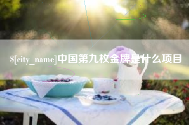 柳林中国第九枚金牌是什么项目
